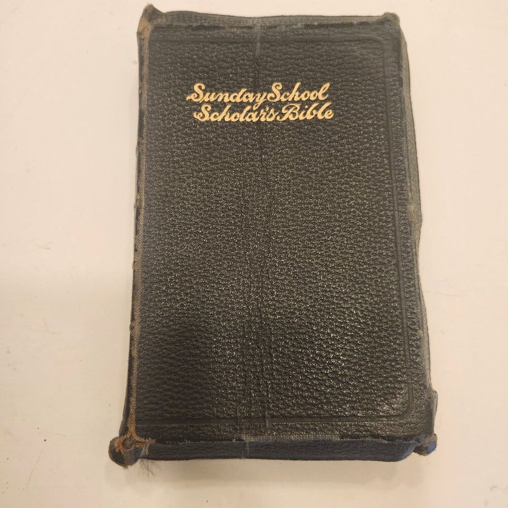 Holy Bible Nelson 1944 Illustrated KJV Pronouncing Sunday School Scholar's